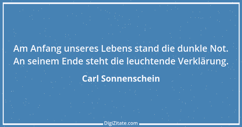 Zitat von Carl Sonnenschein 8