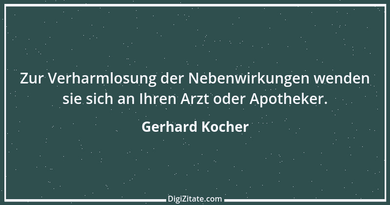 Zitat von Gerhard Kocher 23