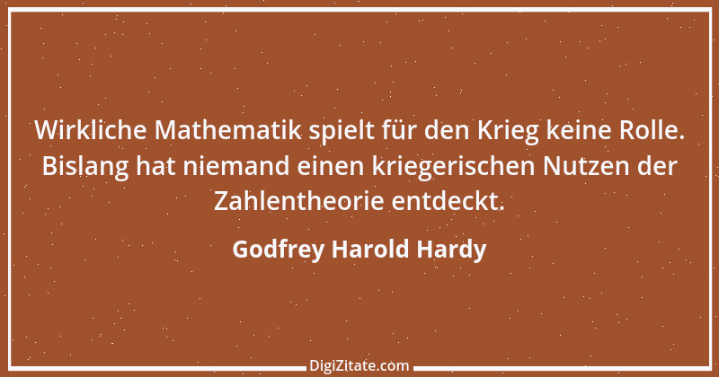 Zitat von Godfrey Harold Hardy 9