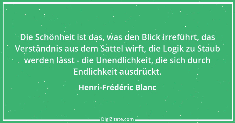 Zitat von Henri-Frédéric Blanc 1