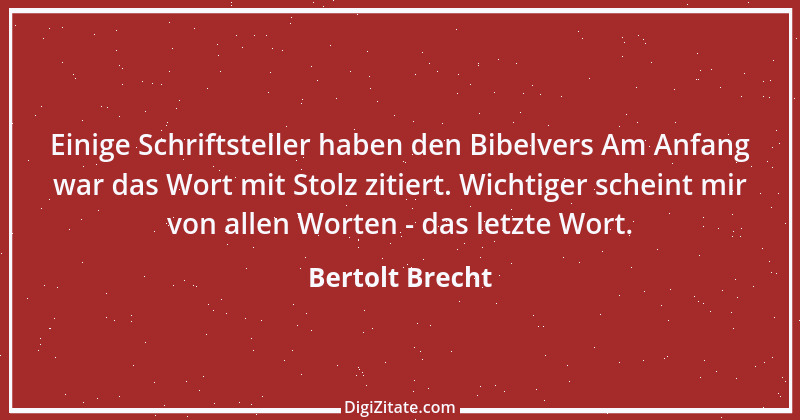 Zitat von Bertolt Brecht 93