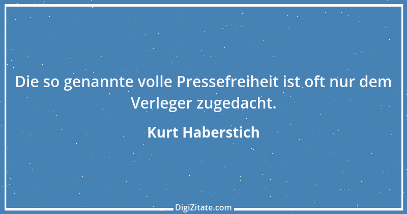 Zitat von Kurt Haberstich 8