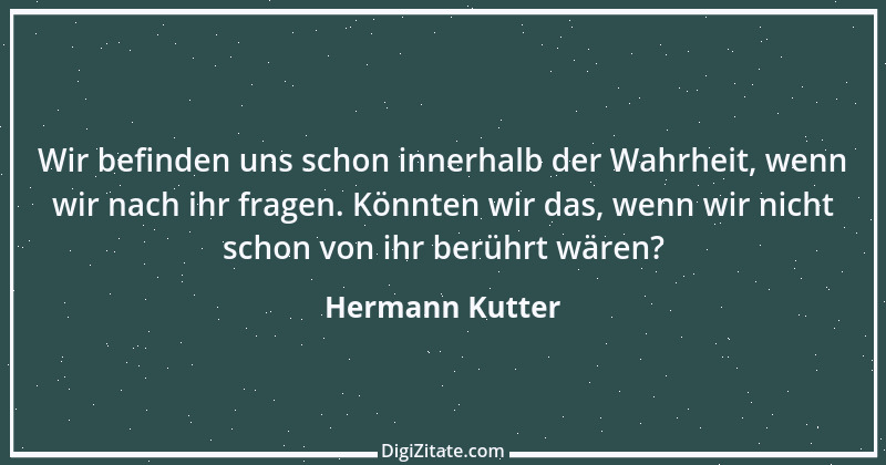 Zitat von Hermann Kutter 1