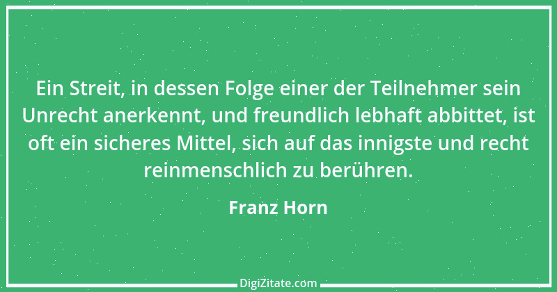 Zitat von Franz Horn 3