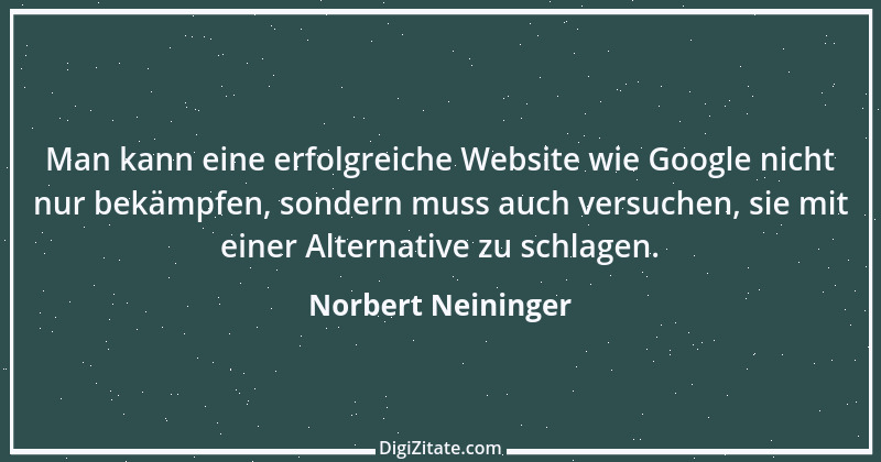 Zitat von Norbert Neininger 1