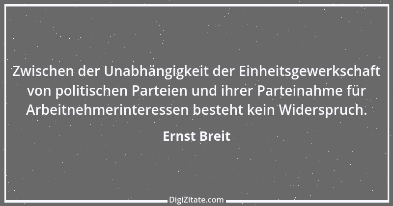 Zitat von Ernst Breit 1