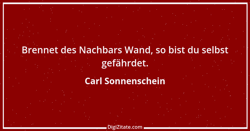 Zitat von Carl Sonnenschein 14