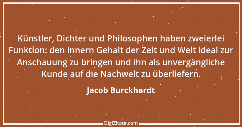 Zitat von Jacob Burckhardt 78