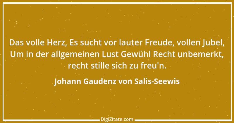 Zitat von Johann Gaudenz von Salis-Seewis 23