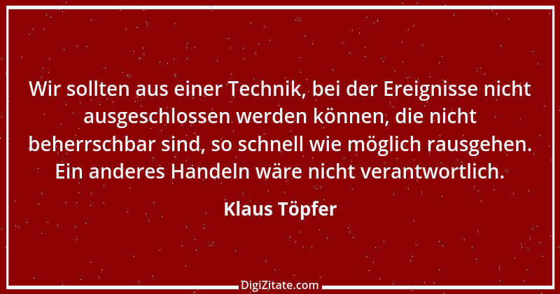 Zitat von Klaus Töpfer 7