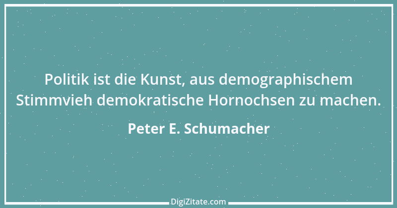 Zitat von Peter E. Schumacher 325