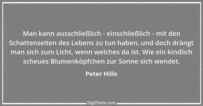 Zitat von Peter Hille 33