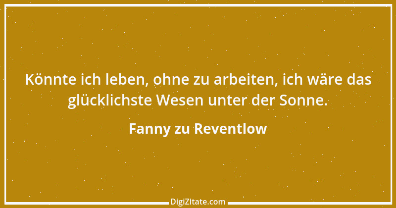 Zitat von Fanny zu Reventlow 8