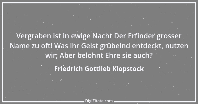 Zitat von Friedrich Gottlieb Klopstock 55