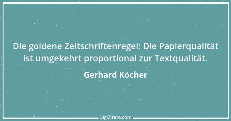 Zitat von Gerhard Kocher 32