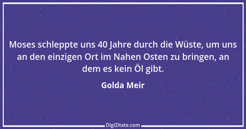 Zitat von Golda Meir 4