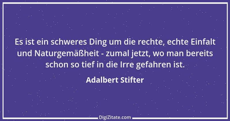 Zitat von Adalbert Stifter 98