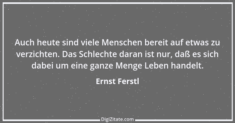 Zitat von Ernst Ferstl 1965