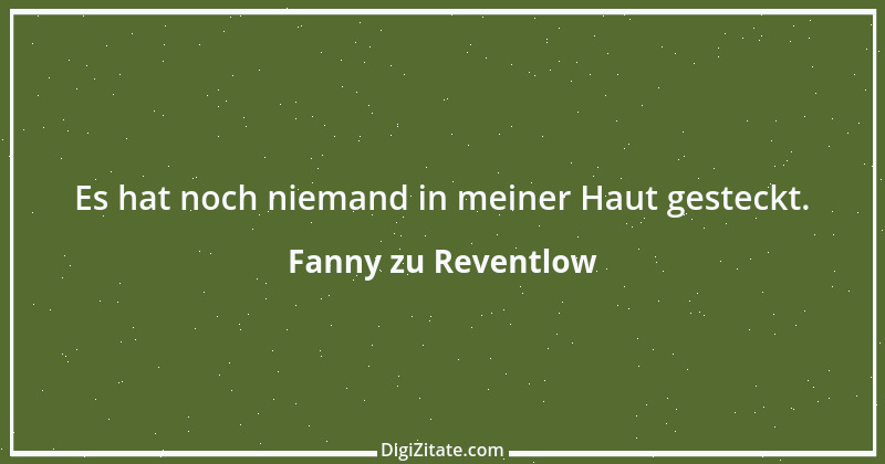 Zitat von Fanny zu Reventlow 10