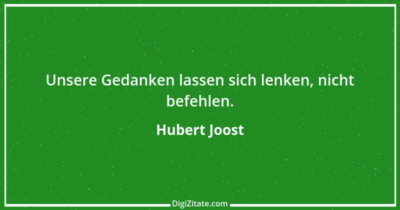 Zitat von Hubert Joost 79