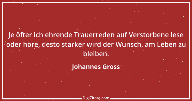 Zitat von Johannes Gross 26