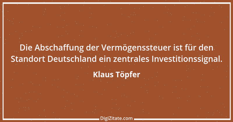 Zitat von Klaus Töpfer 12