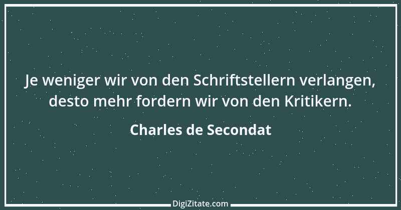 Zitat von Charles de Secondat 1