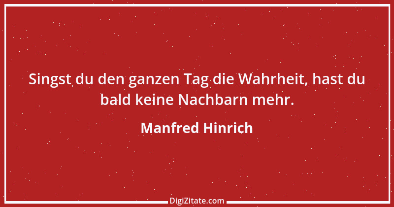 Zitat von Manfred Hinrich 1980