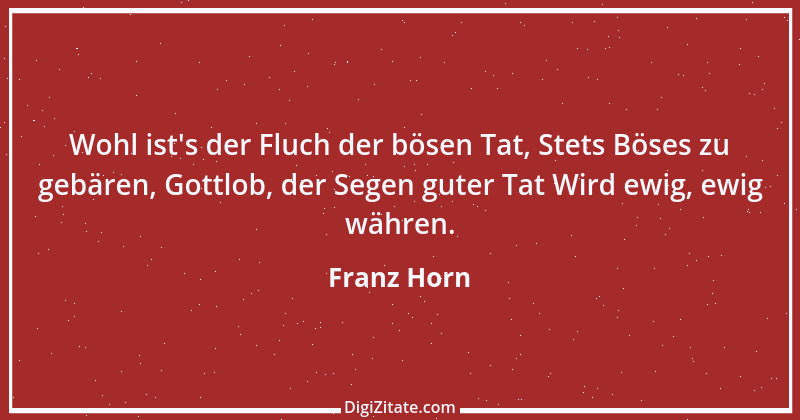 Zitat von Franz Horn 11