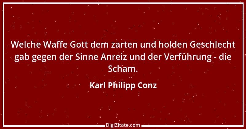 Zitat von Karl Philipp Conz 1