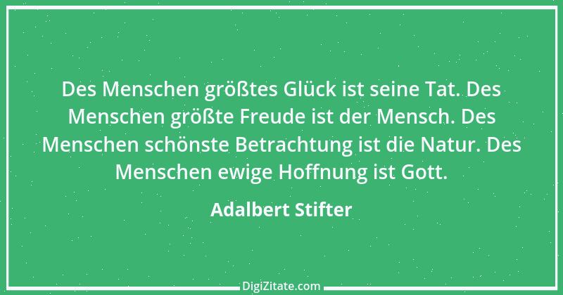 Zitat von Adalbert Stifter 101