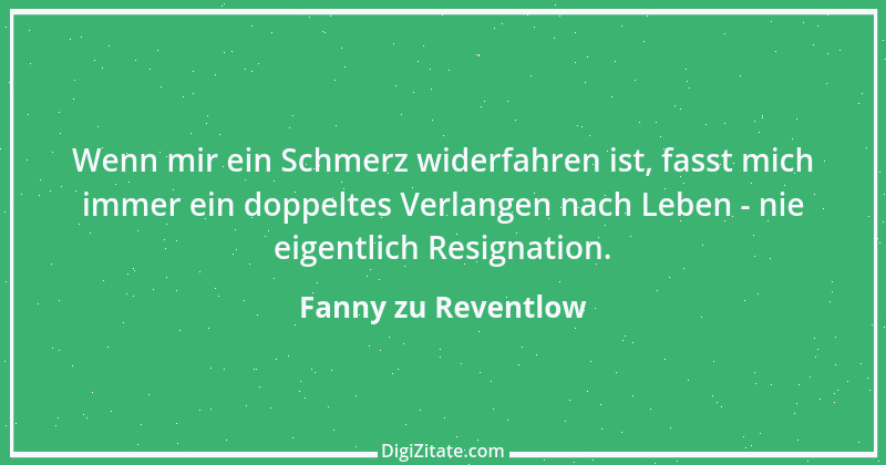 Zitat von Fanny zu Reventlow 12