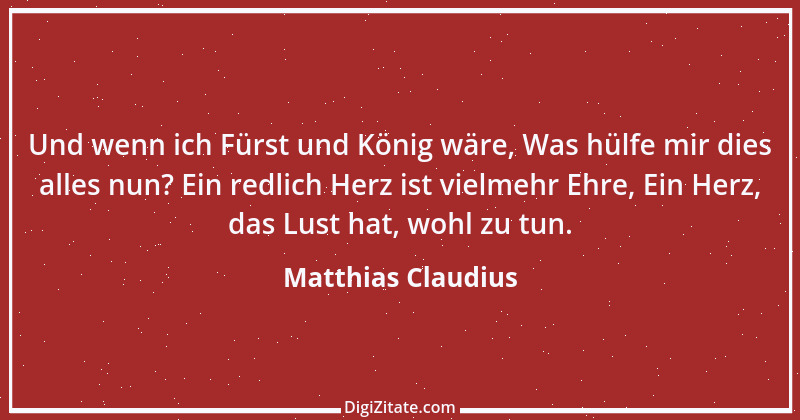 Zitat von Matthias Claudius 225