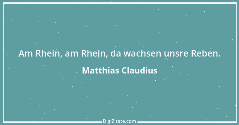 Zitat von Matthias Claudius 226