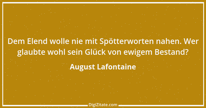 Zitat von August Lafontaine 1