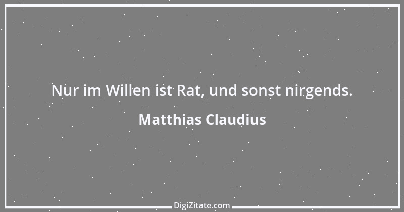 Zitat von Matthias Claudius 227