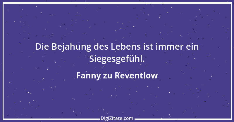 Zitat von Fanny zu Reventlow 15