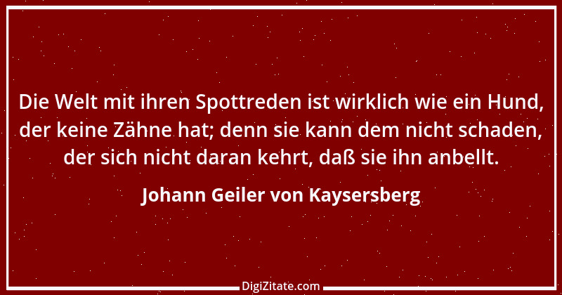 Zitat von Johann Geiler von Kaysersberg 6