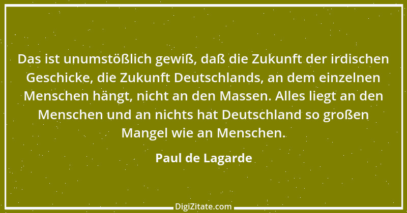 Zitat von Paul de Lagarde 29