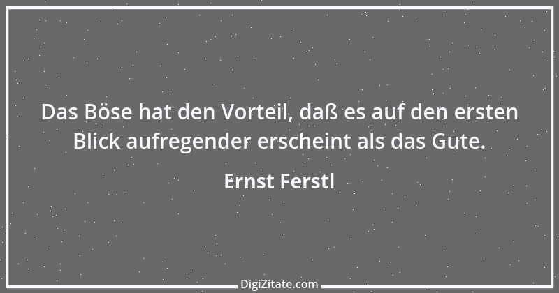 Zitat von Ernst Ferstl 1973