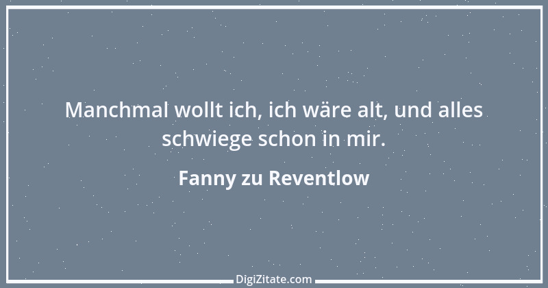 Zitat von Fanny zu Reventlow 17