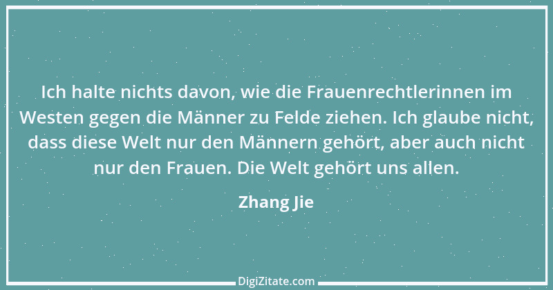 Zitat von Zhang Jie 3