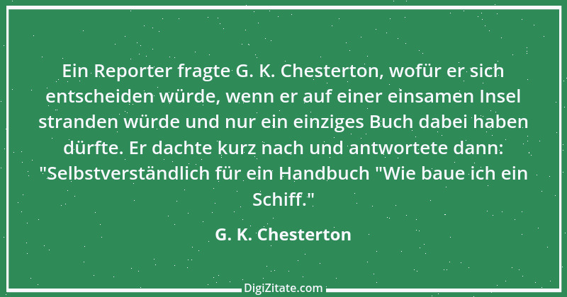 Zitat von G. K. Chesterton 82