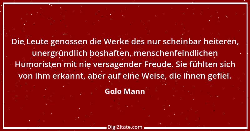 Zitat von Golo Mann 2