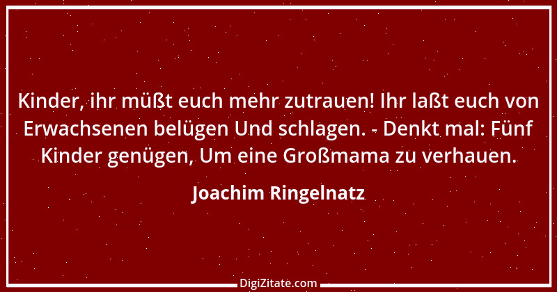 Zitat von Joachim Ringelnatz 27