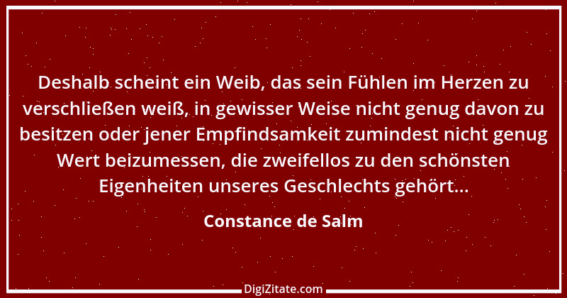 Zitat von Constance de Salm 13