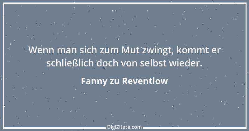 Zitat von Fanny zu Reventlow 20