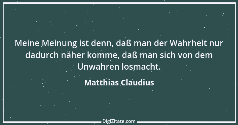 Zitat von Matthias Claudius 233