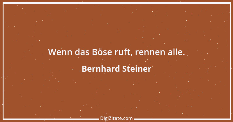 Zitat von Bernhard Steiner 1