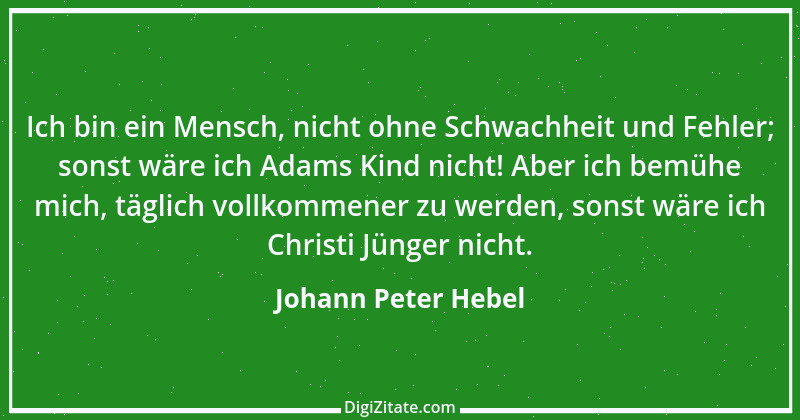 Zitat von Johann Peter Hebel 18